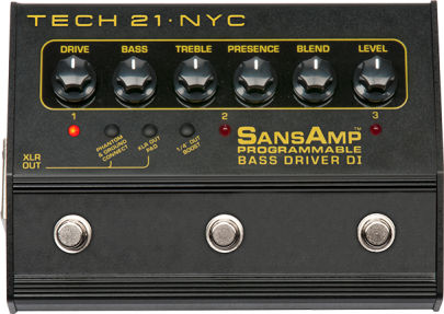 Tech 21 Sansamp Bass Driver Programmable | Bass North