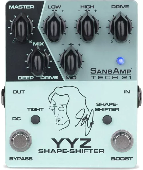 Tech 21 YYZ Geddy Lee Shape Shifter Signature Sansamp Pedal, In Stock |  Bass North