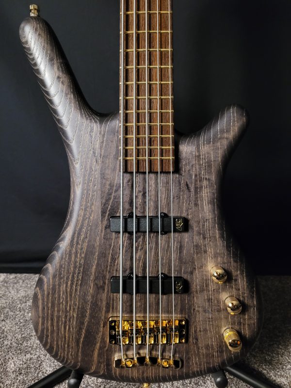 Warwick Teambuilt Pro Series Corvette Ash, 5-String<br>Nirvana Black Transparent Satin, Gold Hardware<br><br>In Stock