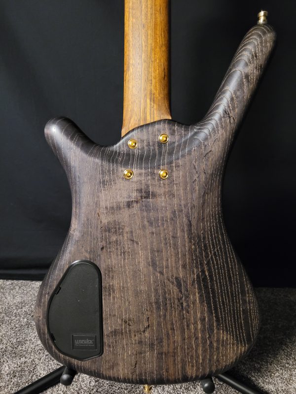 Warwick Teambuilt Pro Series Corvette Ash, 5-String<br>Nirvana Black Transparent Satin, Gold Hardware<br><br>In Stock - Image 6